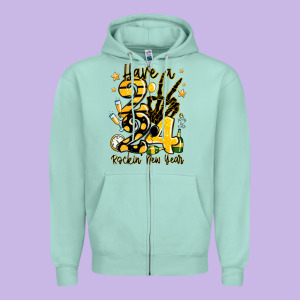 Have Rockin' New Year 2024 Zipper Hoodie Designed By Maliassmallbusiness
