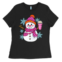 Black bougie snowman Ladies Tee - Zillion Design Studio