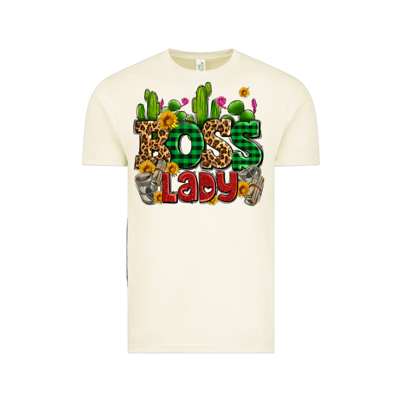 Boss Lady With Money And Cactus Vintage Tee by AdoDesignShop | Teevron