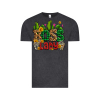 Vintage Black boss lady with money and cactus Vintage Tee - AdoDesignShop