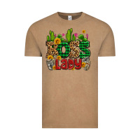 Vintage Coffee boss lady with money and cactus Vintage Tee - AdoDesignShop
