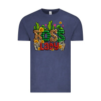 Vintage Denim boss lady with money and cactus Vintage Tee - AdoDesignShop