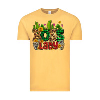 Vintage Mustard boss lady with money and cactus Vintage Tee - AdoDesignShop