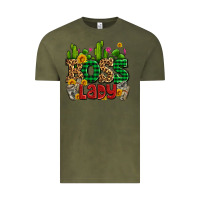 Vintage Olive boss lady with money and cactus Vintage Tee - AdoDesignShop