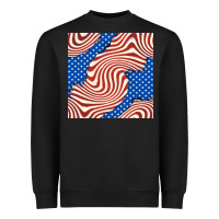 Black american flag seamless pattern Heavyweight Sweatshirt - BundleAndBundleShop