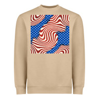 Mushroom american flag seamless pattern Heavyweight Sweatshirt - BundleAndBundleShop