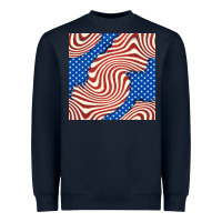 American Flag Seamless Pattern Heavyweight Sweatshirt | Teevron