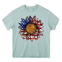Arona 4th of july sunflower Heavy Core Tee - texasbilliewilder