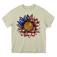 Mossy 4th of july sunflower Heavy Core Tee - texasbilliewilder