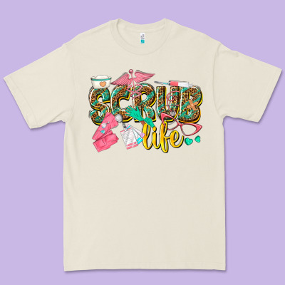 Scrub Life Premium Tee Designed By Texasbilliewilder