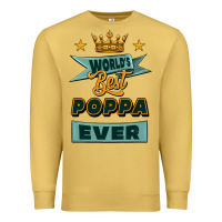 Antique Gold world's best poppa ever Premium Sweatshirt - Jasminsmagicworld