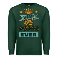 Sports Green world's best poppa ever Premium Sweatshirt - Jasminsmagicworld