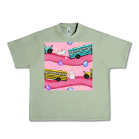 Oil Green easter school bus seamless pattern Urban Heavy Tee - BundleAndBundleShop