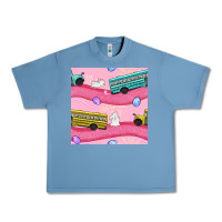 Pebble Blue easter school bus seamless pattern Urban Heavy Tee - BundleAndBundleShop