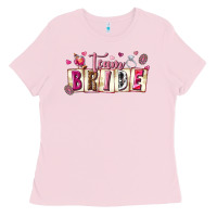 Bubblegum Pink team bride Ladies Tee - texasbilliewilder