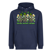 Navy st. patrick's day skeletons drink drank drunk Heavyweight Hoodie - Artiststas