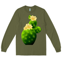 Army Green texas cactus Long Sleeve Tee - LillyAllenDesigns