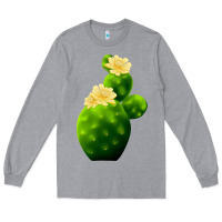 Heather Grey texas cactus Long Sleeve Tee - LillyAllenDesigns