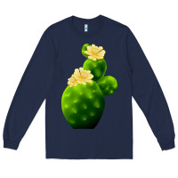 Navy texas cactus Long Sleeve Tee - LillyAllenDesigns