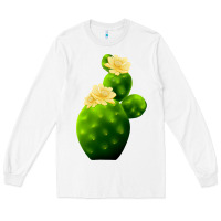 White texas cactus Long Sleeve Tee - LillyAllenDesigns