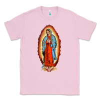 Bubblegum Pink our new lady of guadalupe Classic Tee - BarkalooDesign