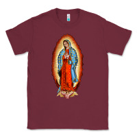 Burgundy our new lady of guadalupe Classic Tee - BarkalooDesign