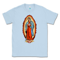 Dusty Blue our new lady of guadalupe Classic Tee - BarkalooDesign