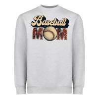 Heather Grey baseball mom Heavyweight Sweatshirt - JahusDesignShop