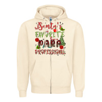 Sandshell santa's favorite para professional Zipper Hoodie - MaliasSmallBusiness