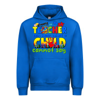 Cobalt teacher can hear what a child cannot say Urban Hoodie - CowGirlArtShop