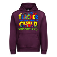Mauve Wine teacher can hear what a child cannot say Urban Hoodie - CowGirlArtShop