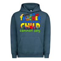 Pigment Midnight Navy teacher can hear what a child cannot say Urban Hoodie - CowGirlArtShop
