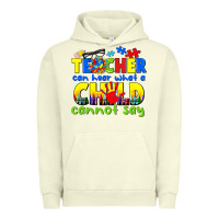 Pigment Pistachio teacher can hear what a child cannot say Urban Hoodie - CowGirlArtShop