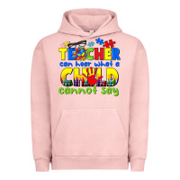 Pigment Salmon teacher can hear what a child cannot say Urban Hoodie - CowGirlArtShop