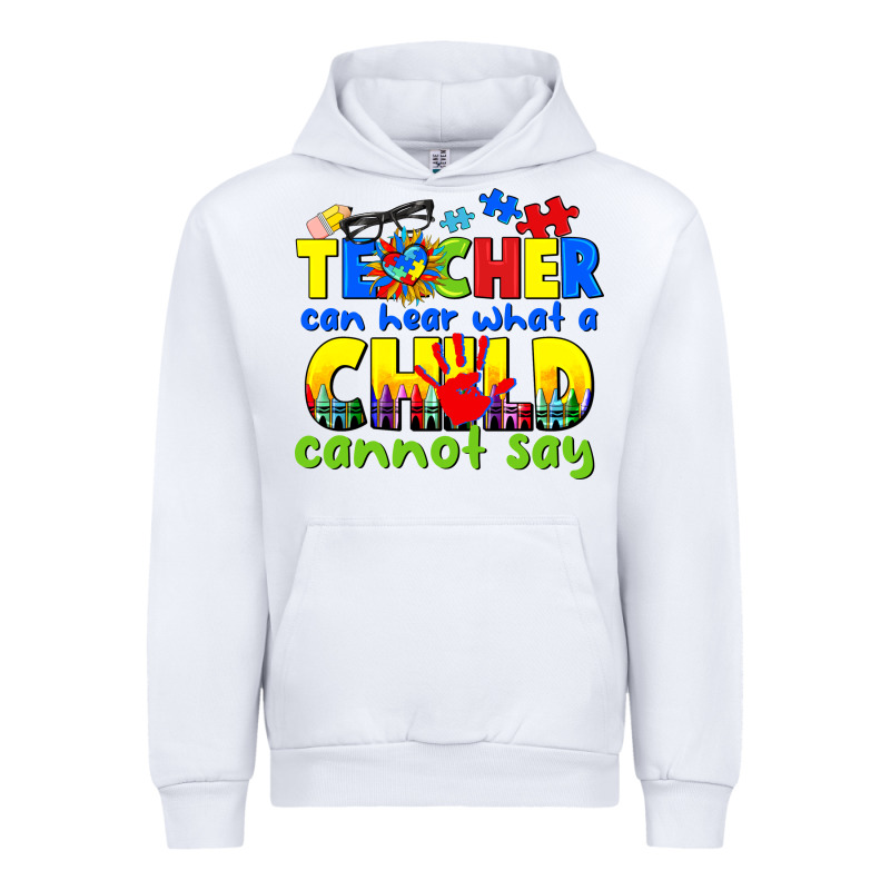Teacher Can Hear What A Child Cannot Say Urban Hoodie by CowGirlArtShop | Teevron