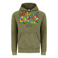 Vintage Olive autism mama Vintage Hoodie - Artiststas