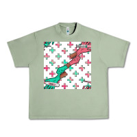 Oil Green Nurse Gloves Seamless Pattern Urban Heavy Tee - BundleAndBundleShop
