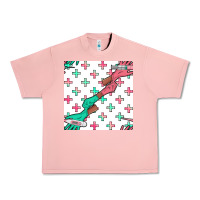 Salmon Nurse Gloves Seamless Pattern Urban Heavy Tee - BundleAndBundleShop