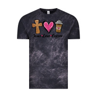 Cloud Black jesus love coffee Vintage Tee - Jasminsmagicworld