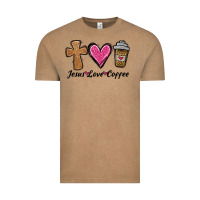 Vintage Coffee jesus love coffee Vintage Tee - Jasminsmagicworld