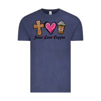 Vintage Denim jesus love coffee Vintage Tee - Jasminsmagicworld