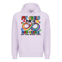 Lilac my child may be non verbal but this mama ain's Premium Hoodie - JahusDesignShop