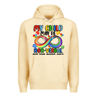 Pina Colada my child may be non verbal but this mama ain's Premium Hoodie - JahusDesignShop