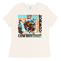 Bone western cowboy wild west Ladies Tee - texasbilliewilder
