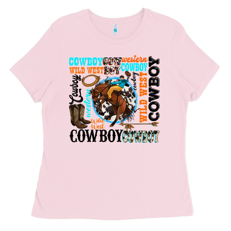 Western Cowboy Wild West Ladies Tee by texasbilliewilder | Teevron
