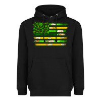 Black st patrick's day american flag Heavyweight Hoodie - Artiststas