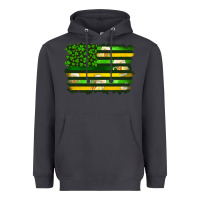 Smoke st patrick's day american flag Heavyweight Hoodie - Artiststas
