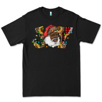 Black african american santa joy with sunflowers Premium Tee - RanaPortraitStore