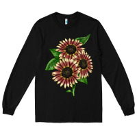 Black strawberry blonde sunflower Long Sleeve Tee - LillyAllenDesigns