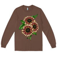 Chestnut strawberry blonde sunflower Long Sleeve Tee - LillyAllenDesigns